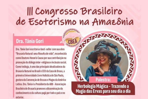III Congresso Brasileiro de Esoterismo na Amazônia acontece no dia 22 de março